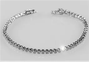 Nelly Round Bezel Tennis Bracelet - 7in | 5ct