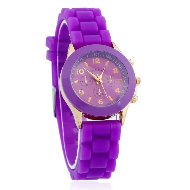 NEW High Quality MINI Women Geneva Watch Casual Silicone wristwatch woman casual dress watch New Fashion Girl