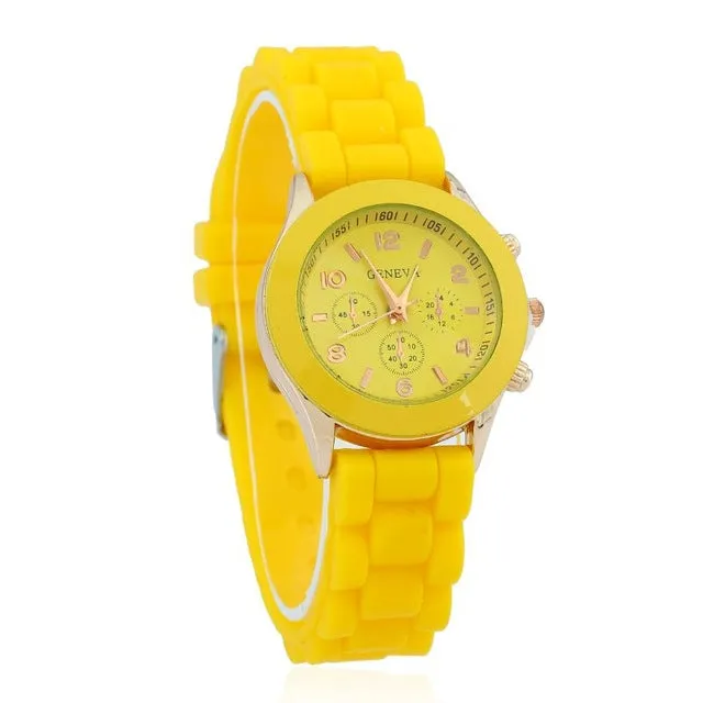 NEW High Quality MINI Women Geneva Watch Casual Silicone wristwatch woman casual dress watch New Fashion Girl