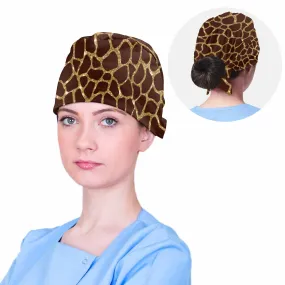 Nurse Scrub Cap Animal Print 4  Scrub Cap