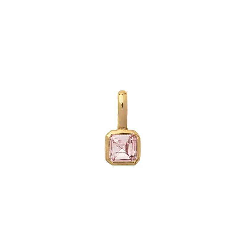 October Tourmaline Square Charm