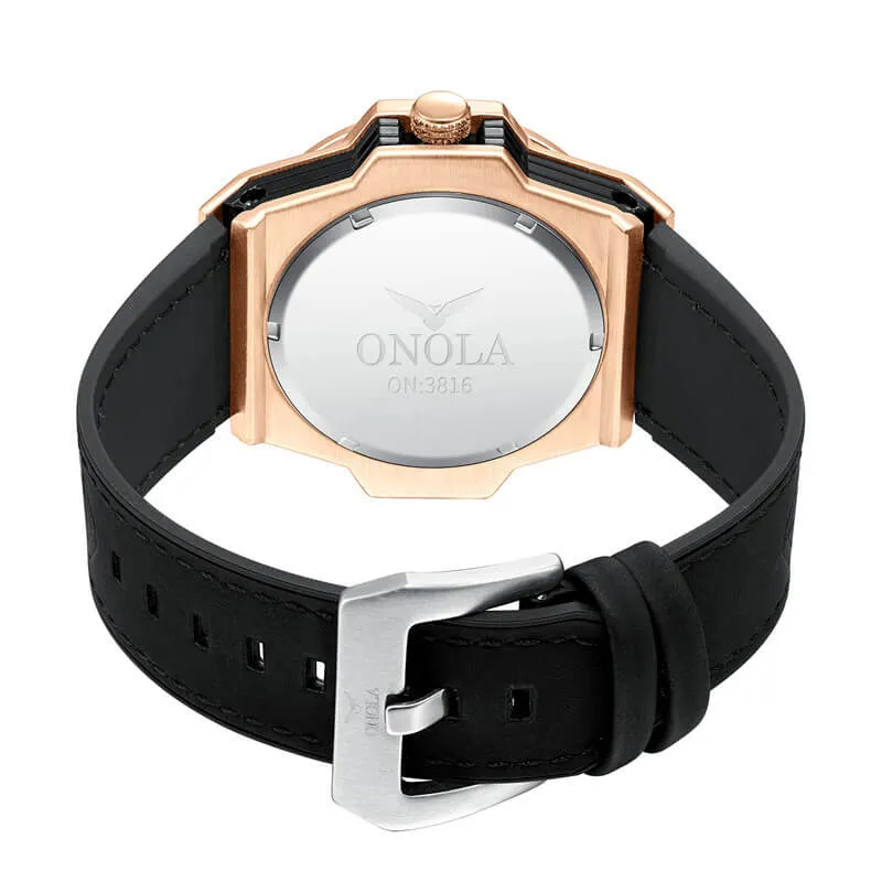 ONOLA Novelty Geometric Watch with Unique Face