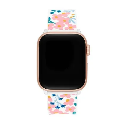 Open Box - Kate Spade New York Apple Watch White Floral Silicone Band 38/40/41mm