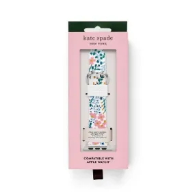 Open Box - Kate Spade New York Apple Watch White Floral Silicone Band 38/40/41mm