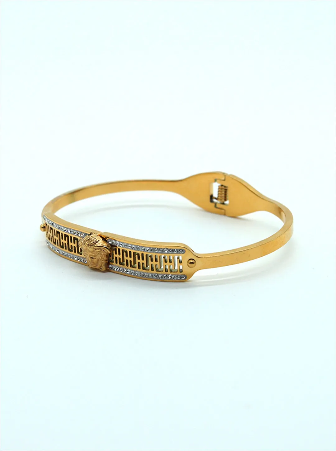 Ornaio 18K Gold Plated Zircons Stone Studded Bracelet