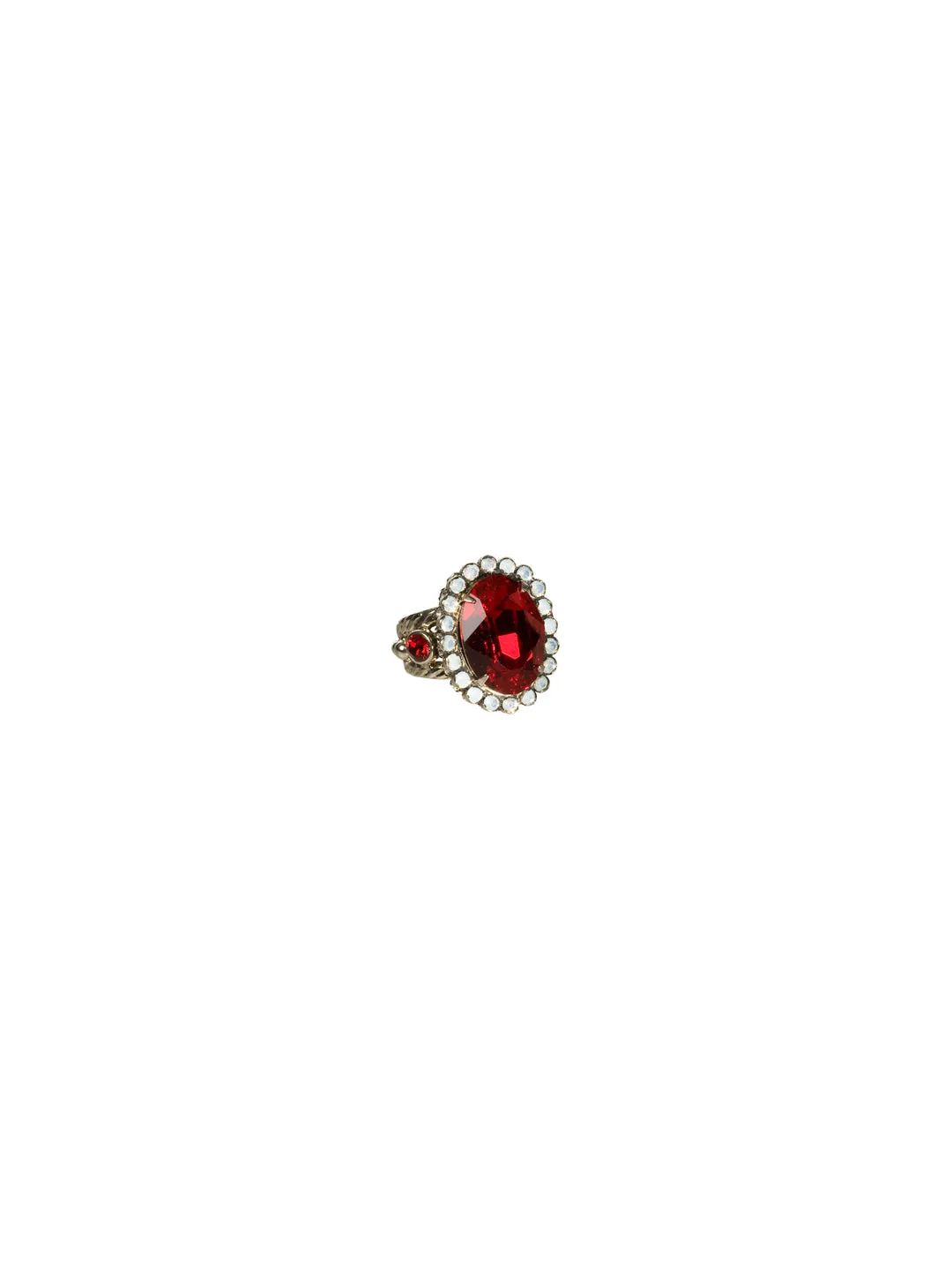 Oval Crystal Cocktail Ring - RBT77ASCP