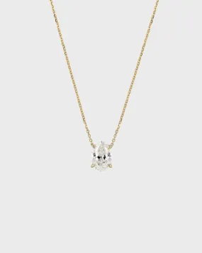 Oval Diamond Necklace