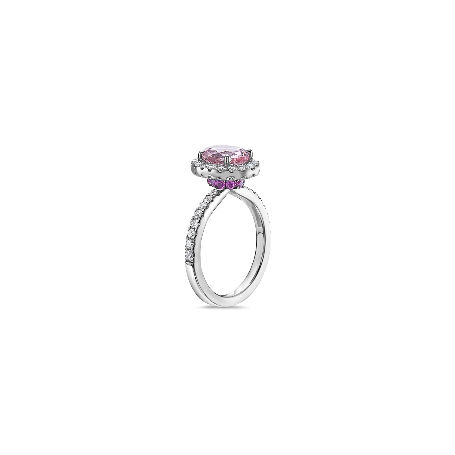 Pastel Diamond Petit Oval Ring