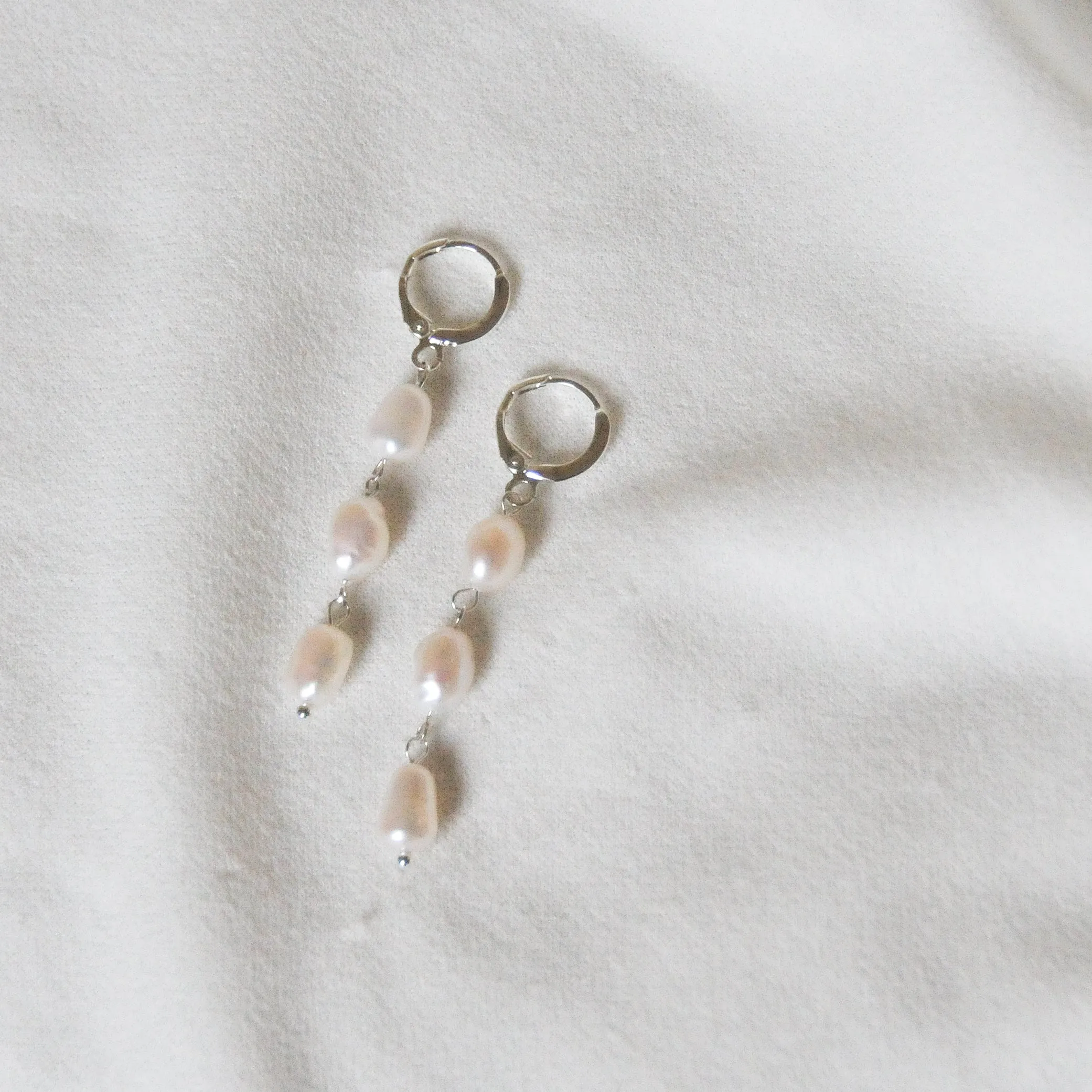 Pearl Link Earrings