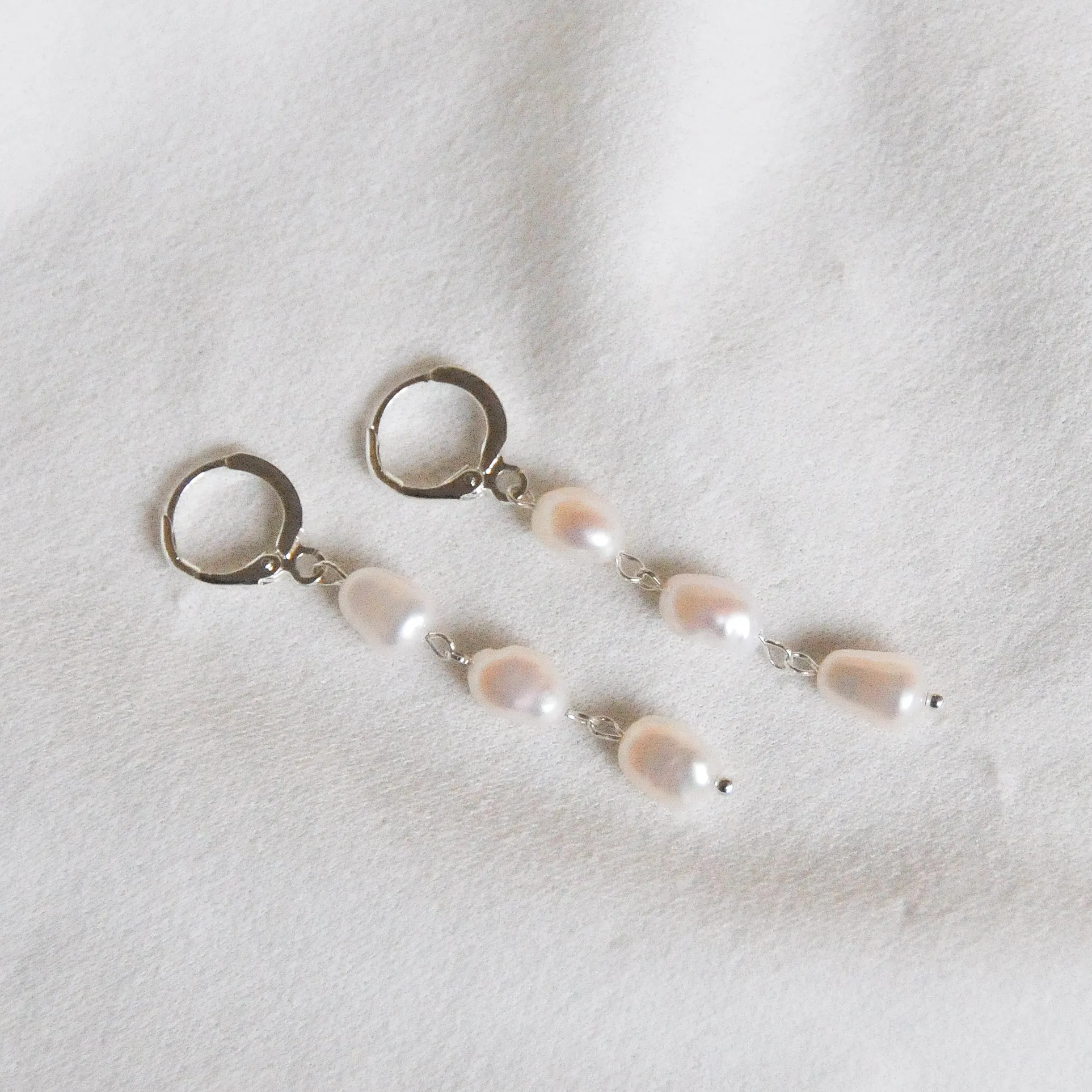 Pearl Link Earrings