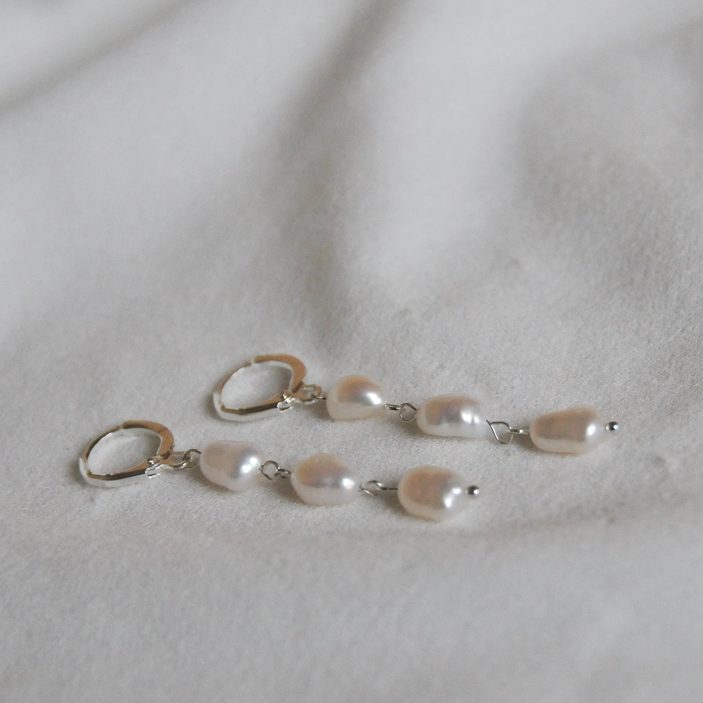 Pearl Link Earrings