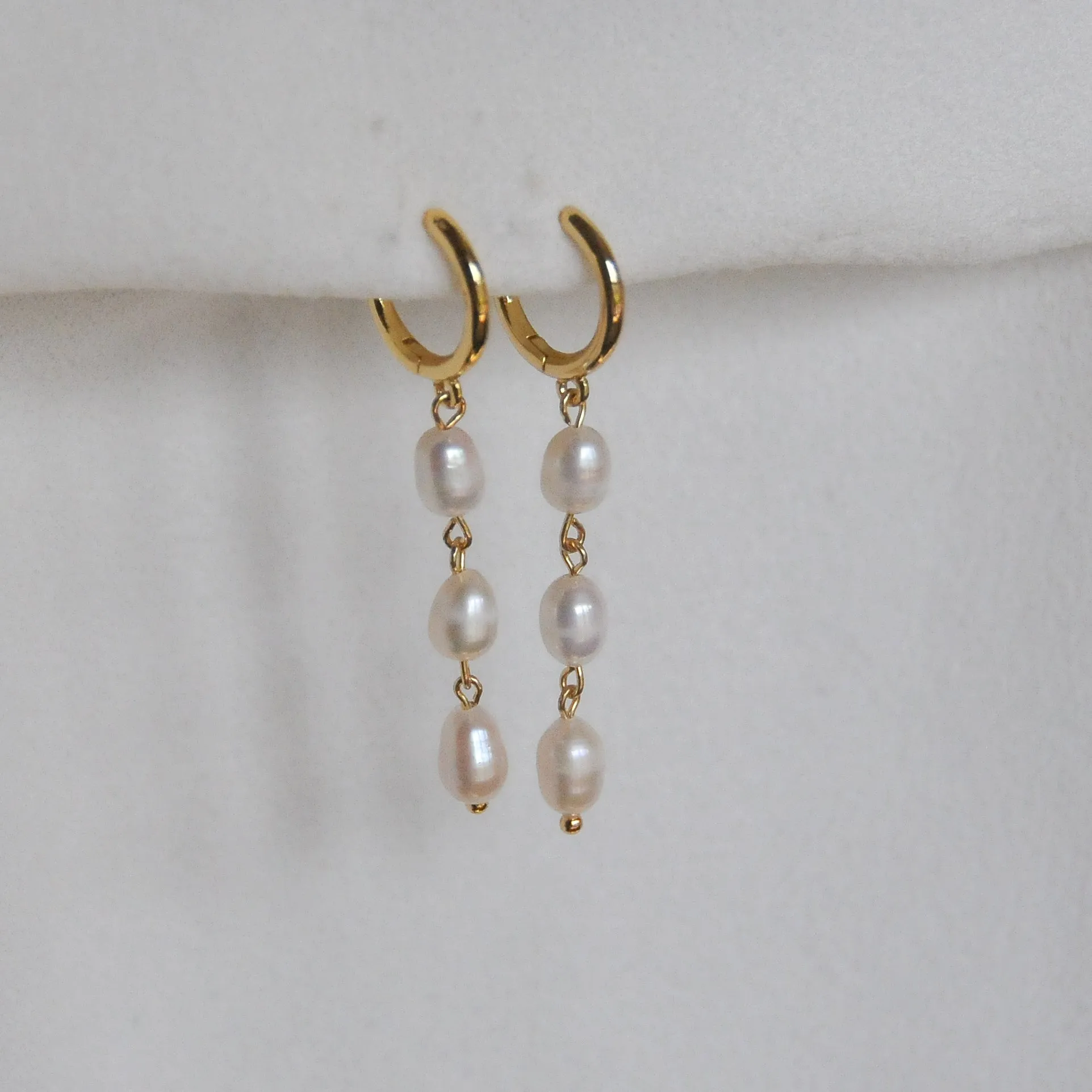 Pearl Link Earrings