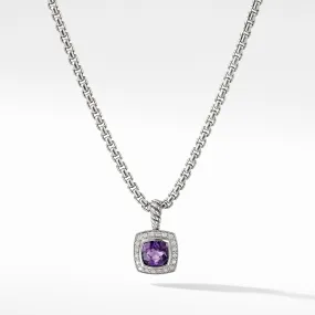 Pendant Necklace with Amethyst and Diamonds