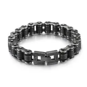 Personalized Titanium Steel Bicycle Chain Bracelet for Men - Trendy Locomotive Accessories