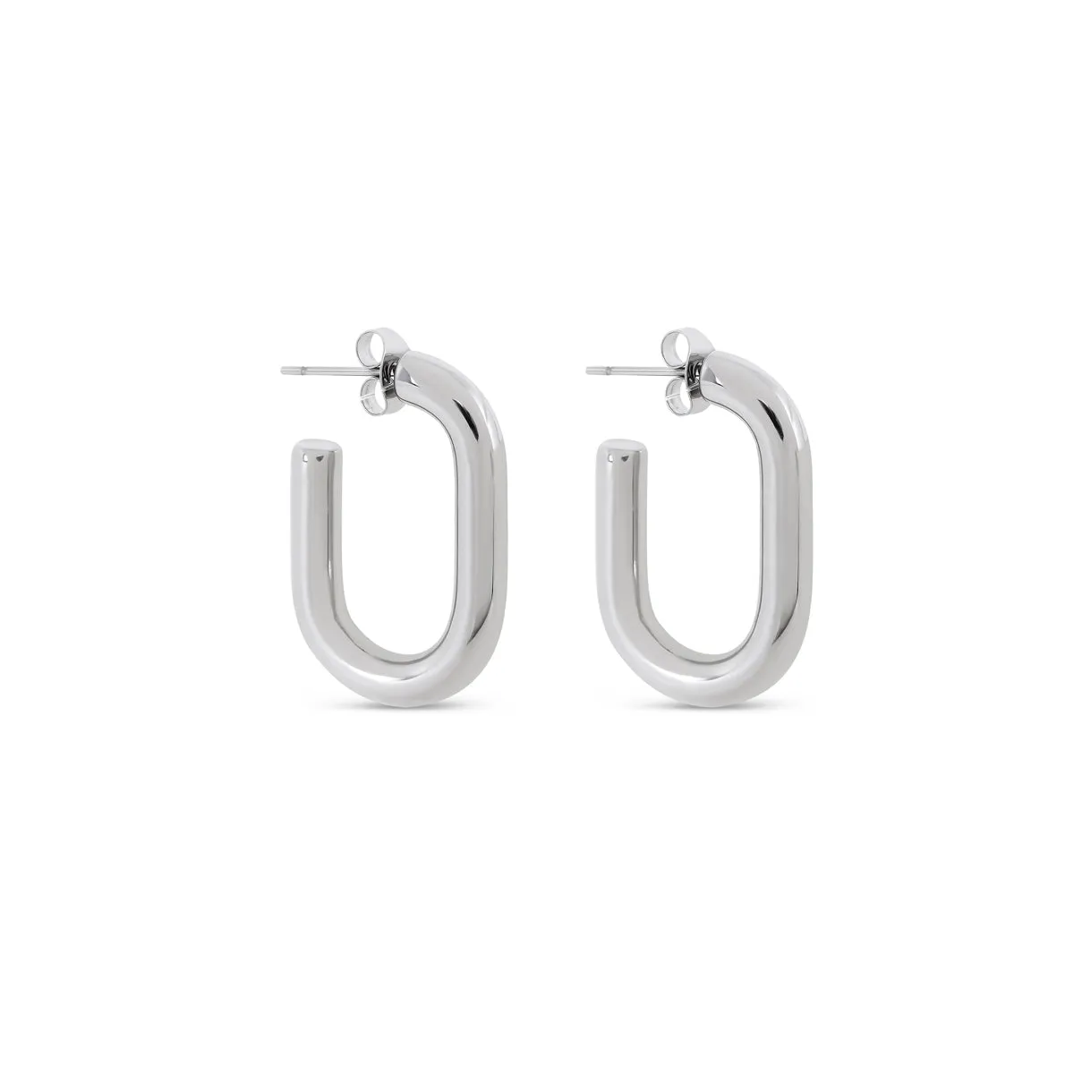 Piper Hoop Earrings - Silver