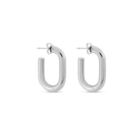 Piper Hoop Earrings - Silver