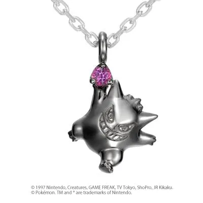 [Pokémon]Gengar(Black ver.) necklace platinium