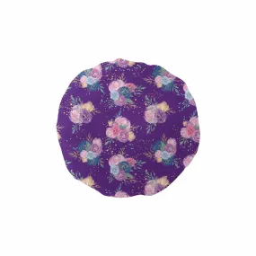 Purple Floral  Shower Cap