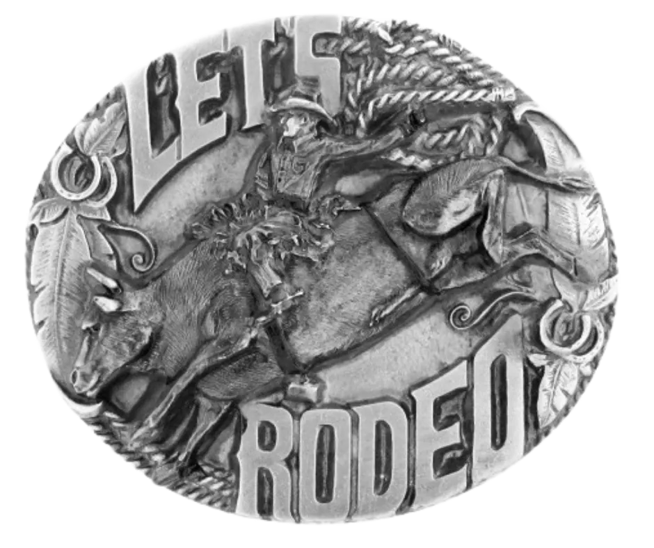 "Let's Rodeo" Belt Buckle