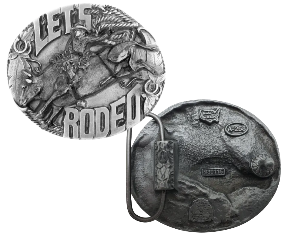 "Let's Rodeo" Belt Buckle