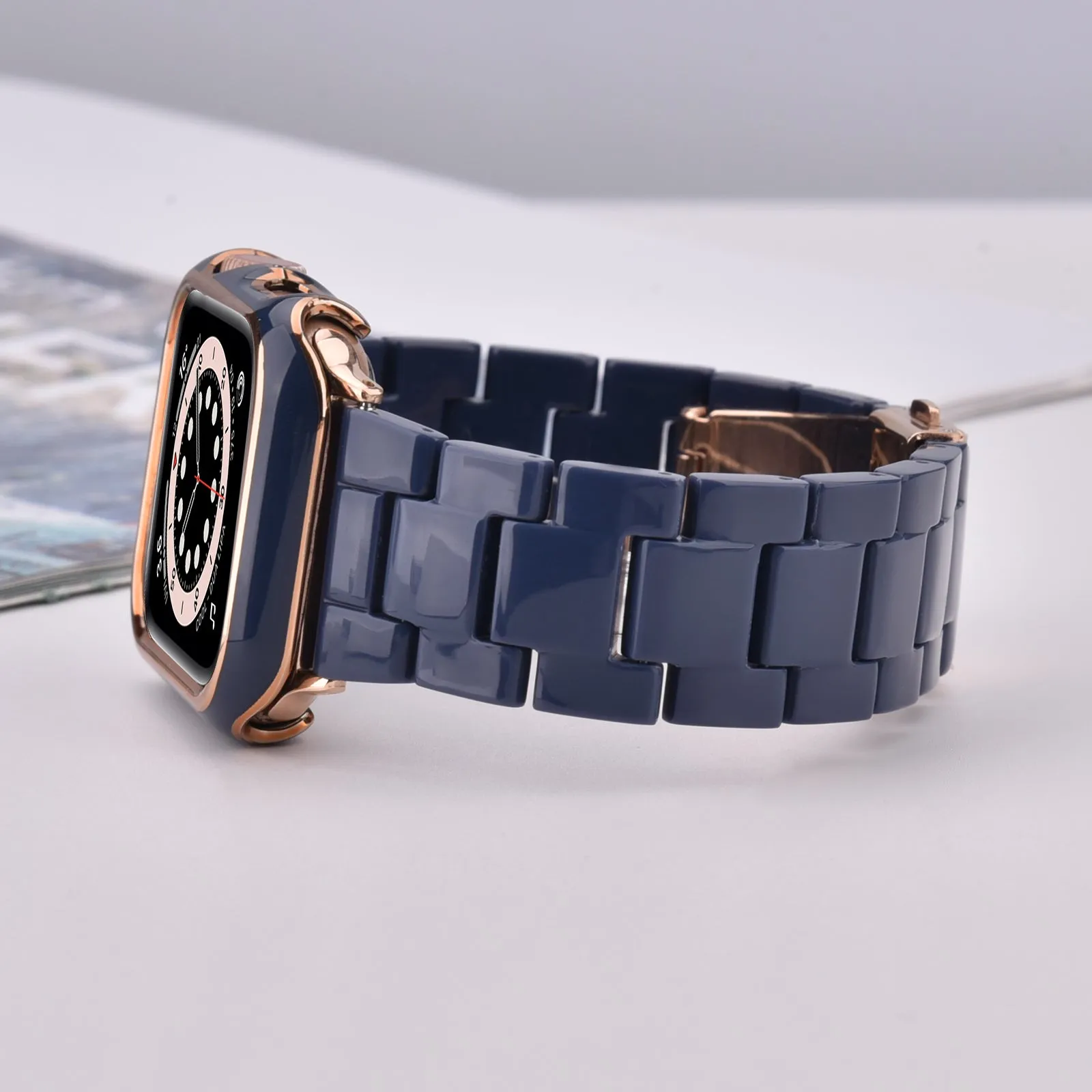 Resin Band with Bumper Case for Apple Watch 40mm & 44mm