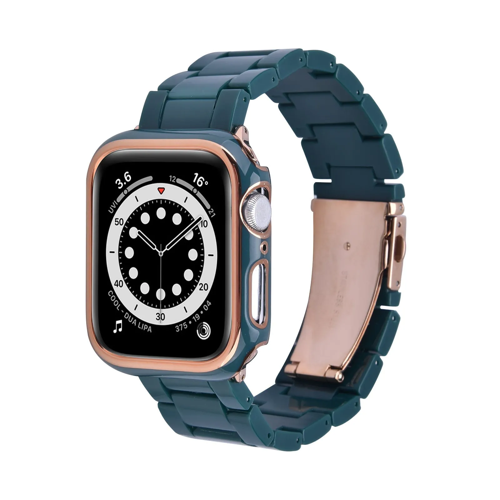 Resin Band with Bumper Case for Apple Watch 40mm & 44mm