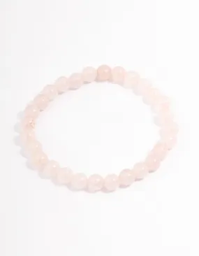 Rose Quartz Ball Bracelet