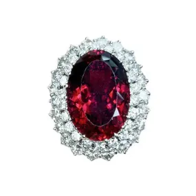 Rubelite Tourmaline Cocktail Ring