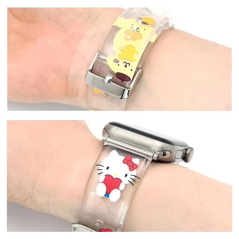 Sanrio Characters Heart Watch Strap Wristbands for Apple Watch