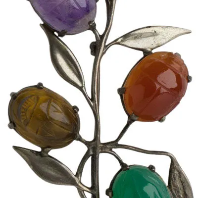 Scarab Brooch in Sterling by Walter Lampl