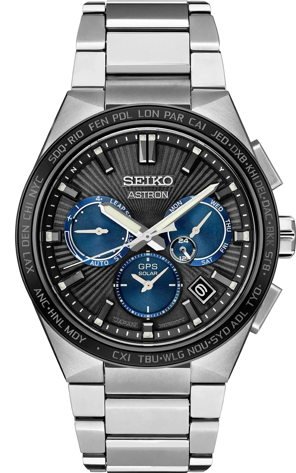 Seiko Astron Gps Solar 5-X Titanium Dual Time SSH119