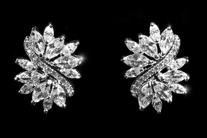 Shani Marquise Cluster Statement Earrings | 6ct