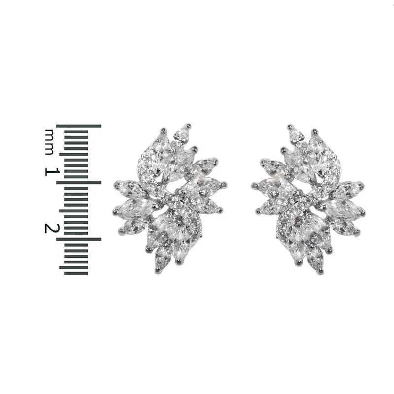 Shani Marquise Cluster Statement Earrings | 6ct