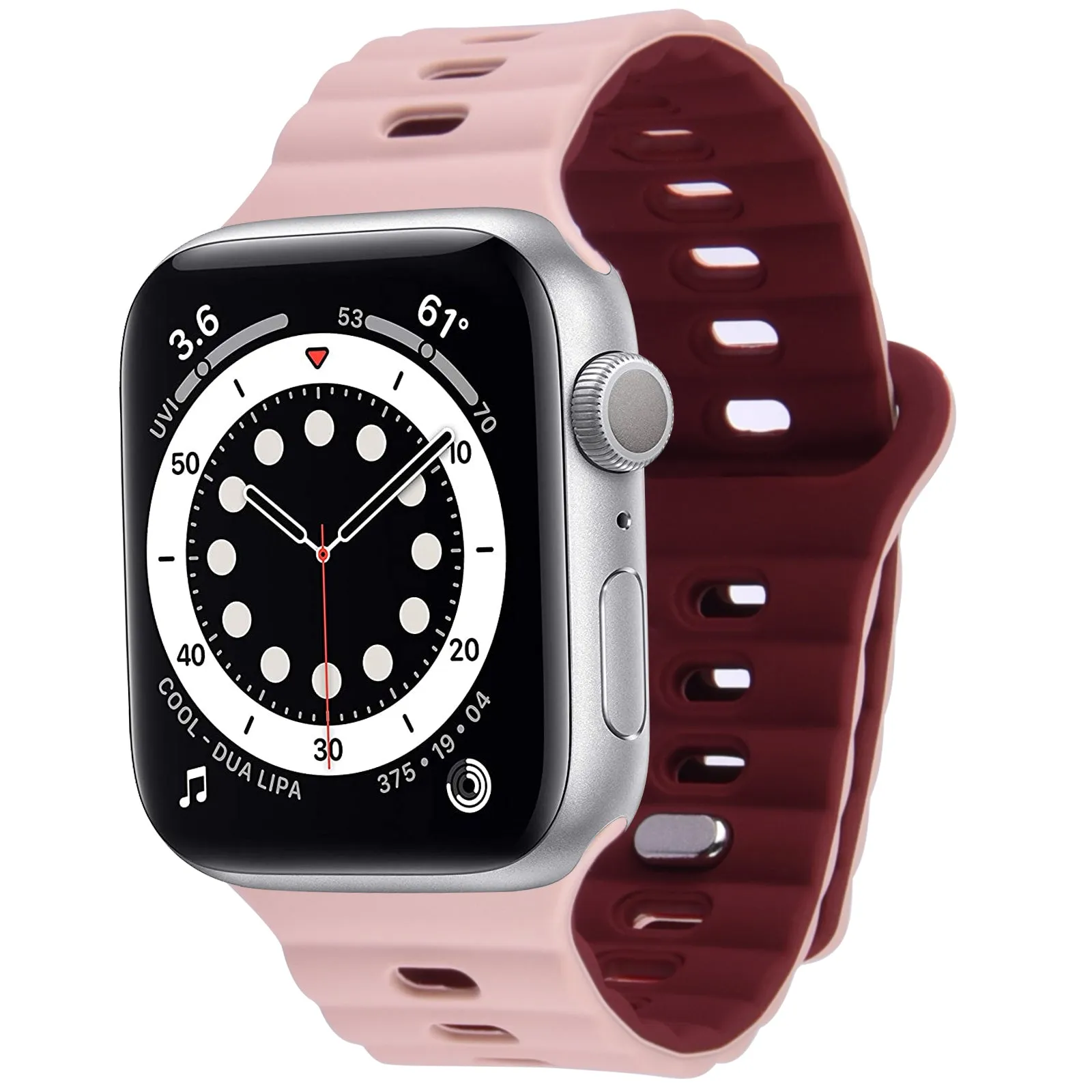 Silicone Band for Apple Watch- Dual Colors