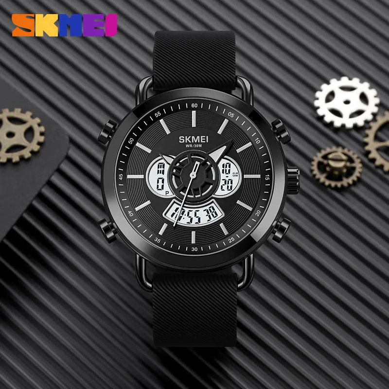 SKMEI 1860 Analog Digital Watch w/ Dual Movement