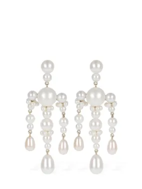 Sophie Bille Brahe   14kt &amp; Pearl Jardin de Perle earrings 