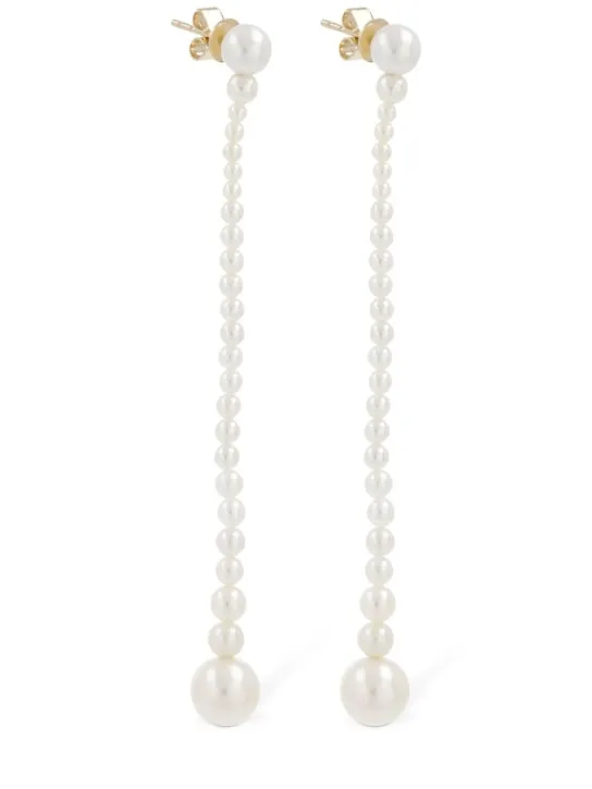 Sophie Bille Brahe   Promenade de Jeanne 14k &amp; pearl earrings 