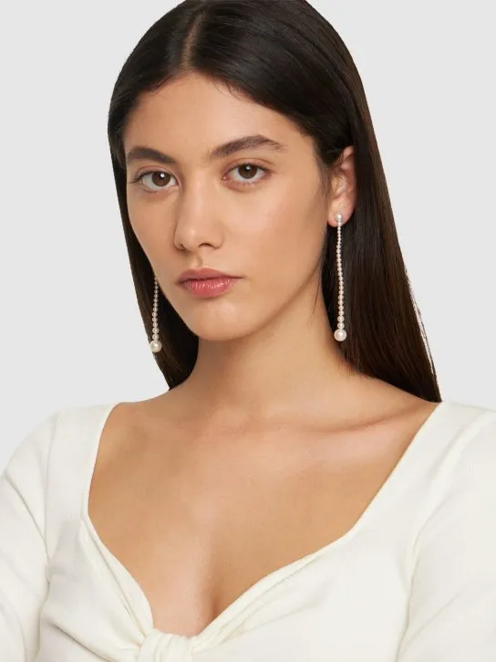 Sophie Bille Brahe   Promenade de Jeanne 14k &amp; pearl earrings 