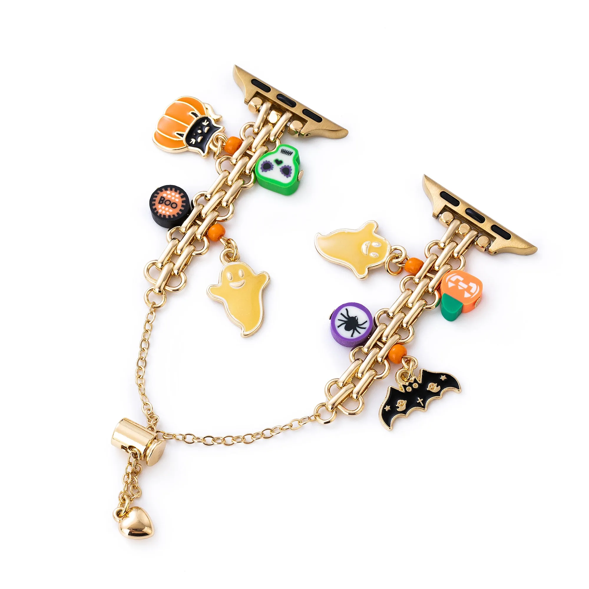 Spooky Pendant Metal Watch Band