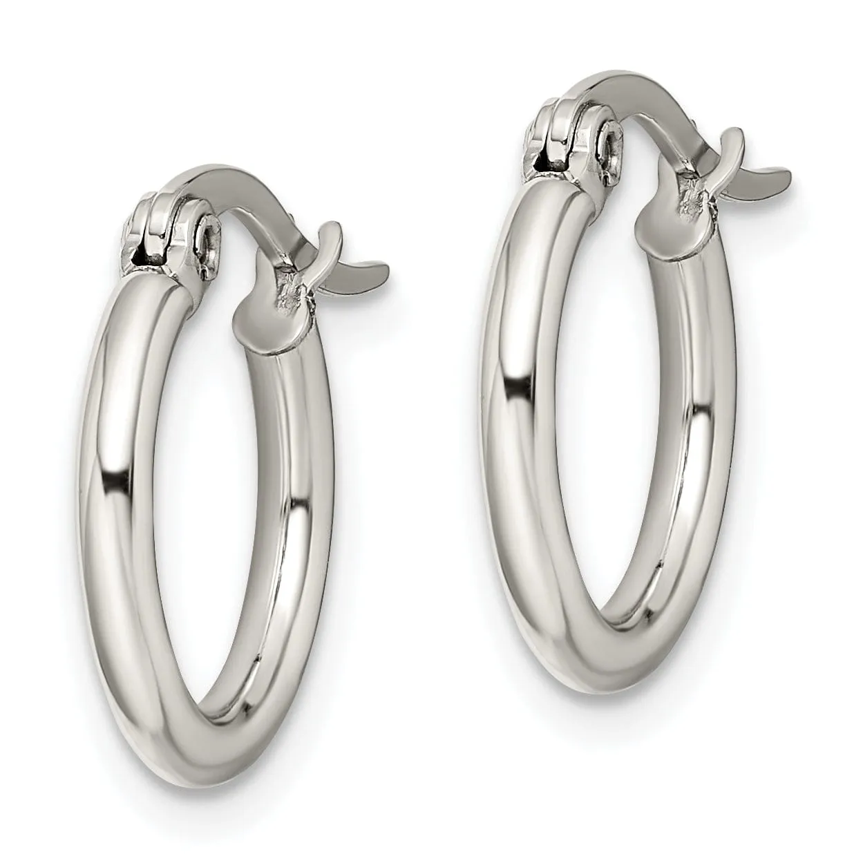 Stainless Steel Hoop Earrings 15.5MM Diameter