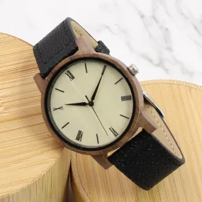 Starlight Wood Watch | Walnut Leather