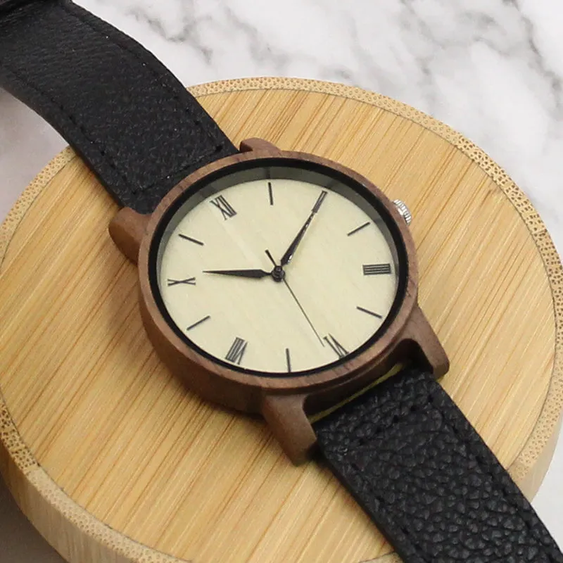 Starlight Wood Watch | Walnut Leather