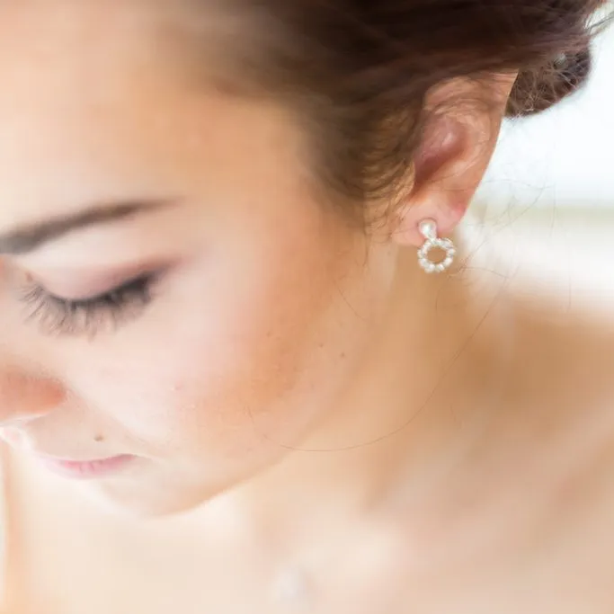 Stella Vintage Bridal Halo Earrings