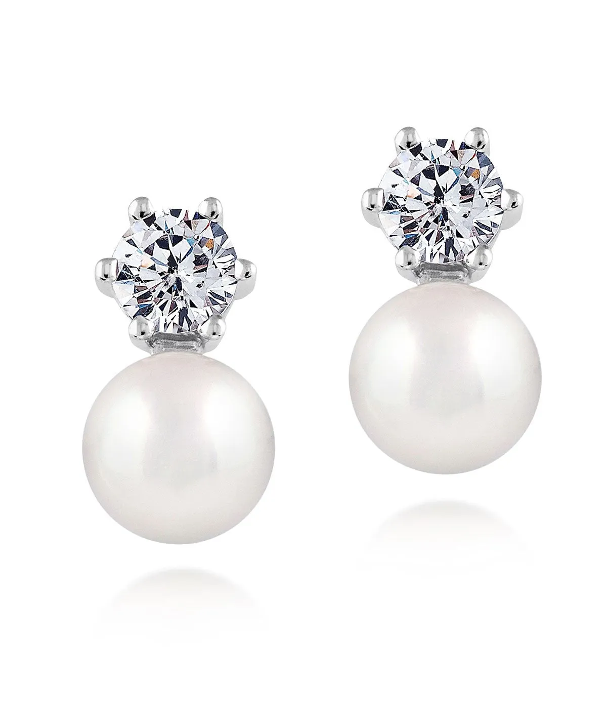 Stellar Pearl Stud Earrings