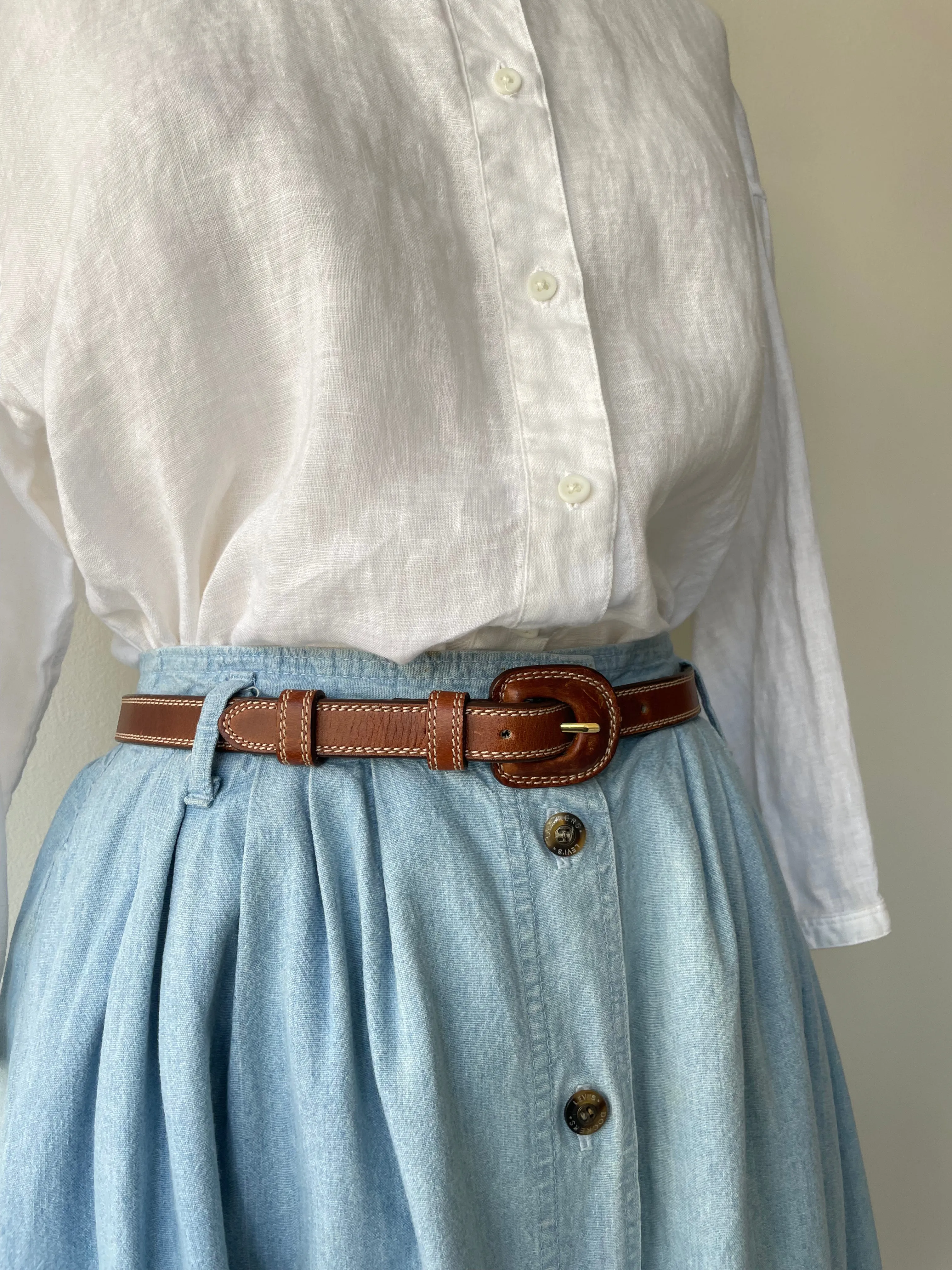 Stitched Leather Belt