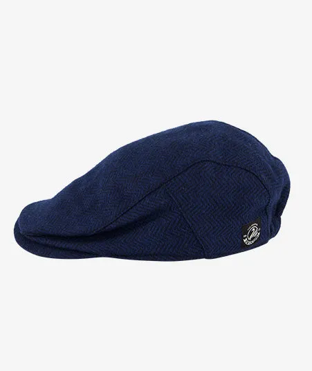 Swanndri - Bristol Flat Cap - Herringbone Navy