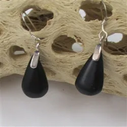 Teardrop Earrings Black Onyx