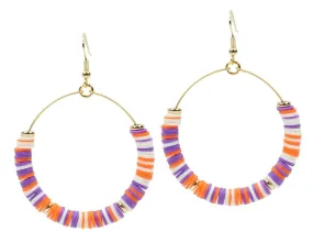 The Chloe Earring - Orange   Purple