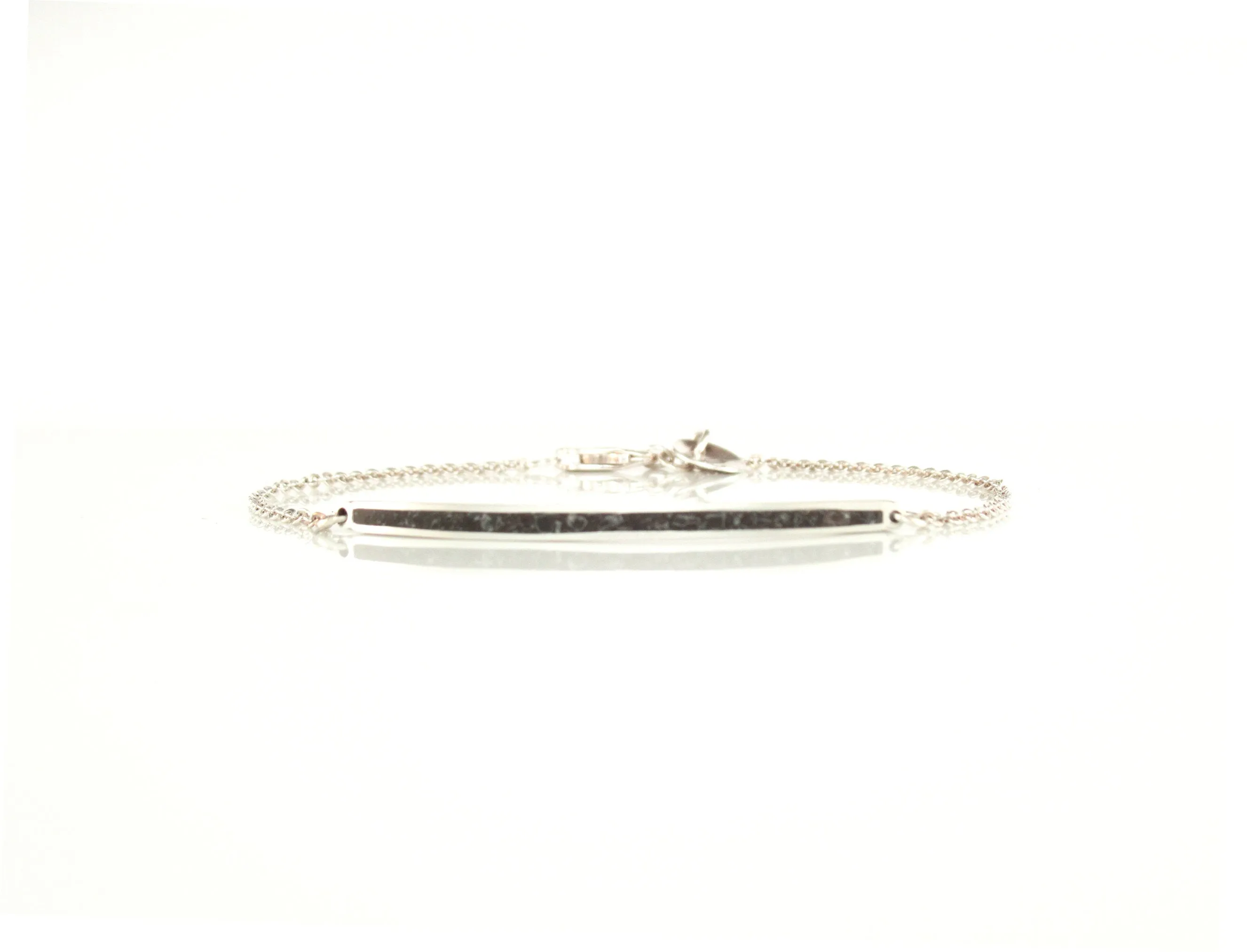 Thin limestone inlay bracelet