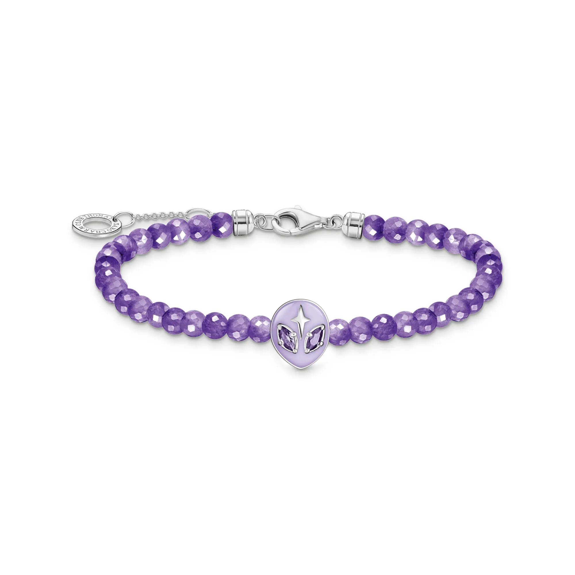 THOMAS SABO Alien Bracelet with Imitation Amethyst Bead